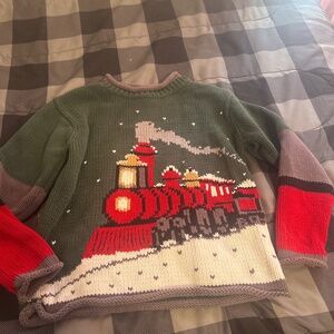 Vintage Mulberry Bush Christmas Train Sweater